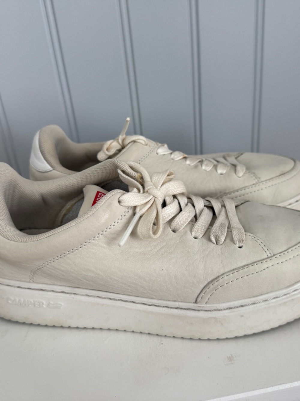 Camper Women's Leather Sneakers in Off-White